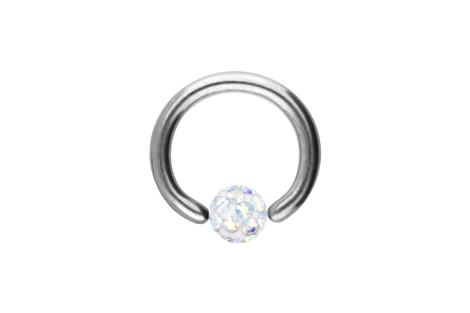 Chirurgenstahl Klemmkugelring Piercing EPOXY-KUGEL